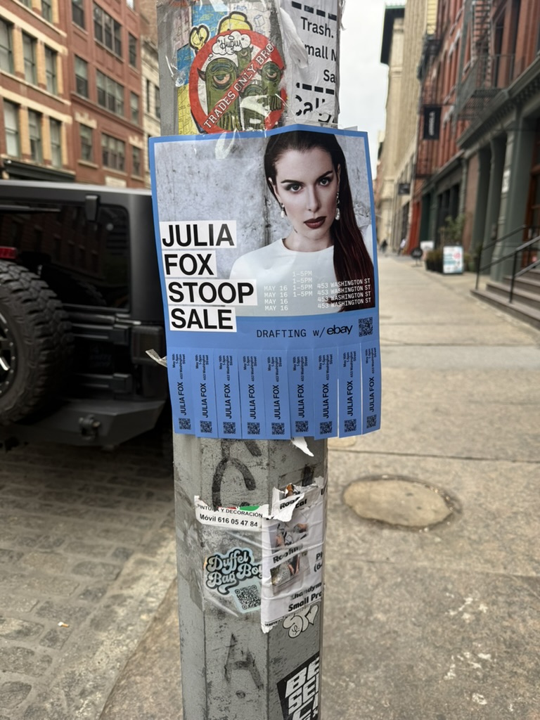 Julia Fox Stoop Sale