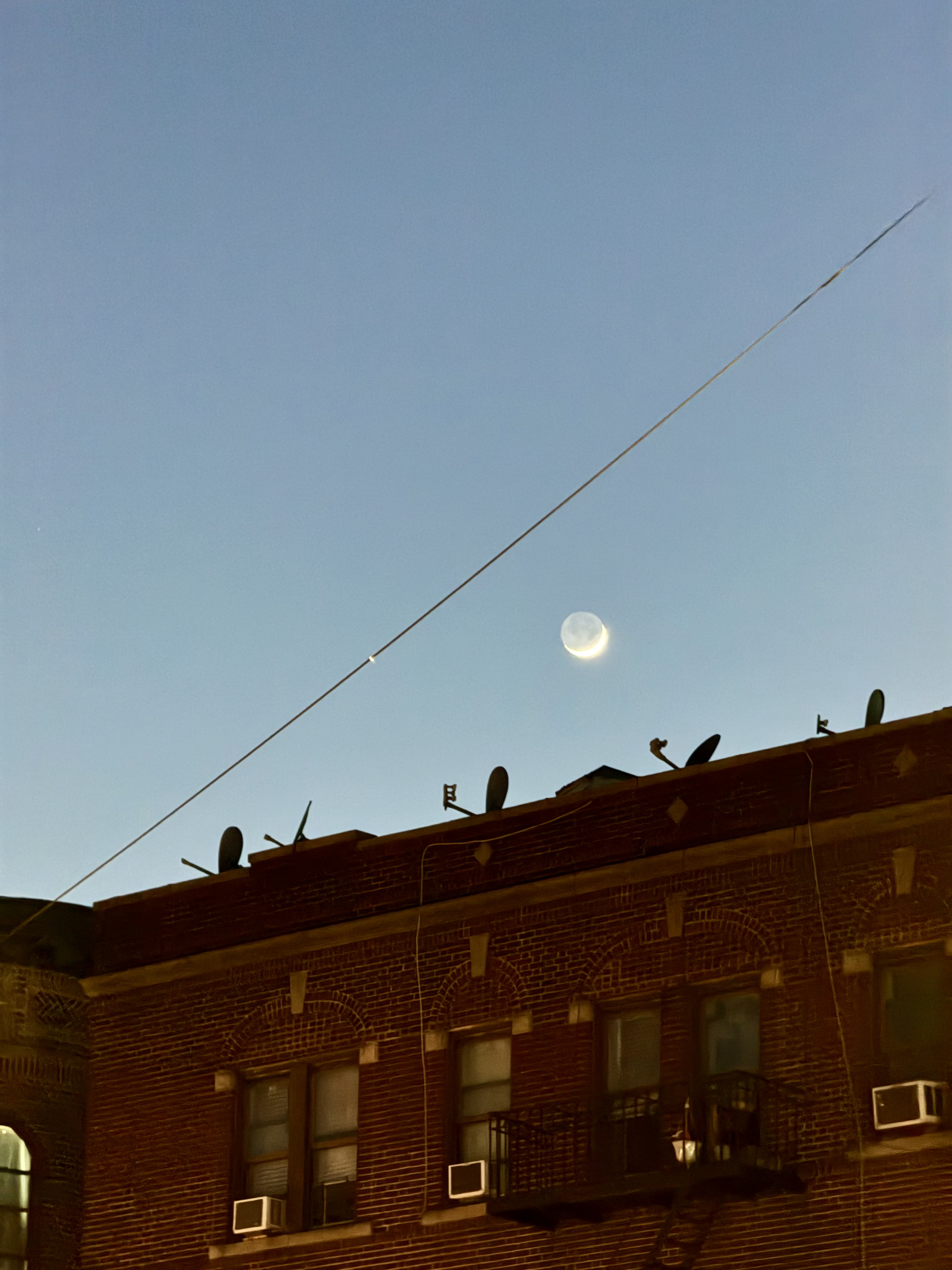 Moon over Ditmas Park.